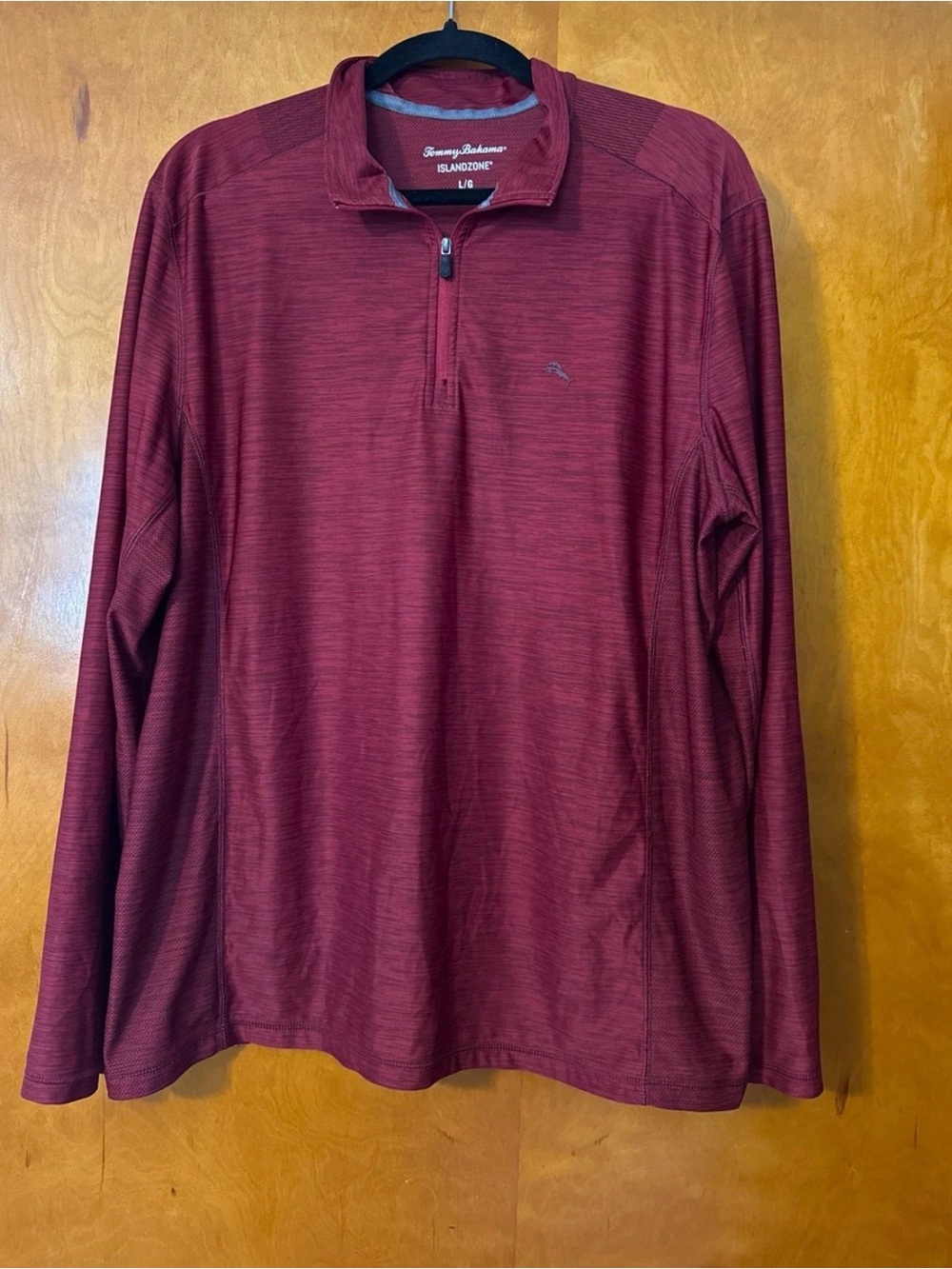 Tommy Bahama Maroon Quarter-Zip Pullover